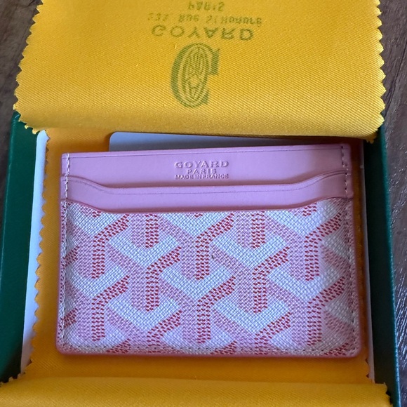 Goyard Light Pink and White Card Holder - Picture 5 of 5